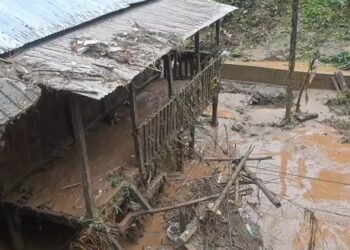 Ri-Bhoi village floods, locals blame weighbridge work for blocking drain
