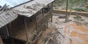 Ri-Bhoi village floods, locals blame weighbridge work for blocking drain