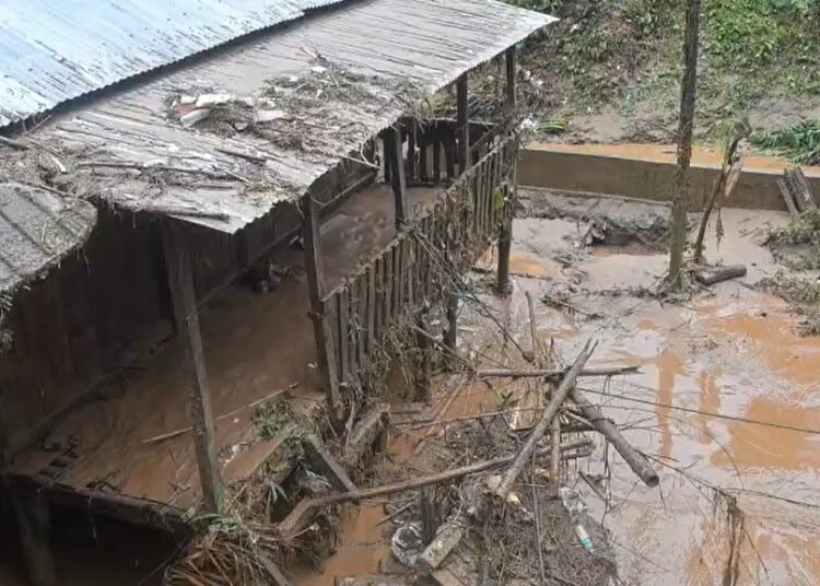 Ri-Bhoi village floods, locals blame weighbridge work for blocking drain