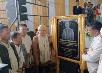 New waterfall in Amlarem named after Dy CM Sniawbhalang