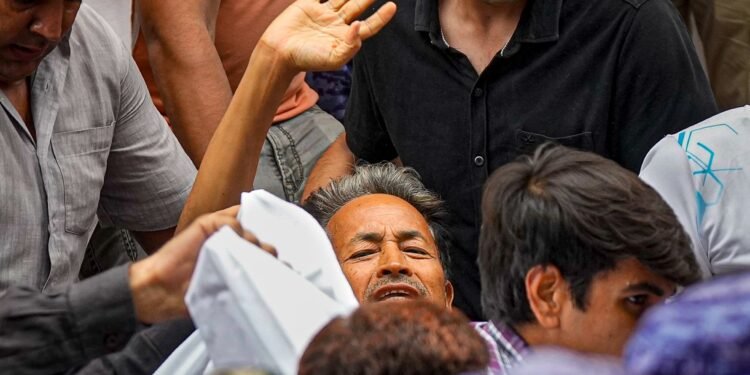Police whisk away Wangchuk to hospital; Dipke starts hunger strike