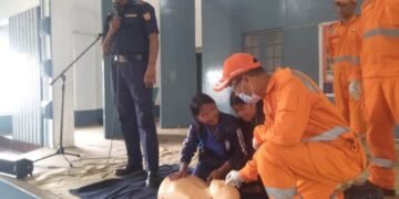 Students given training in lifesaving techniques