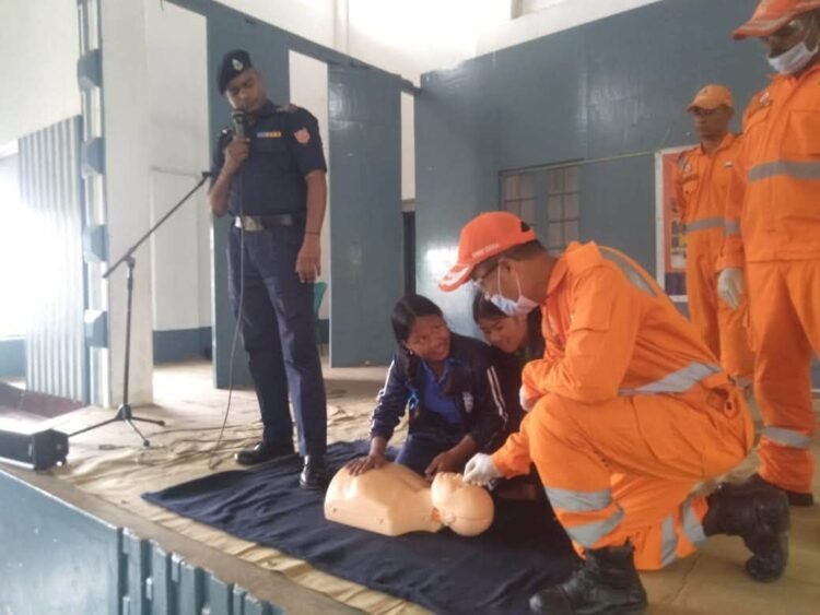 Students given training in lifesaving techniques