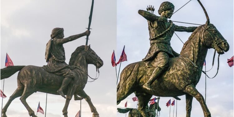 Statues of Khasi patriots unveiled at Laitarted