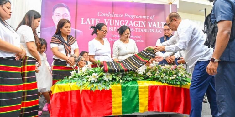 Manipur CM attends BJP MLA Valte’s last rites, regrets not being by his side during 2023 attack