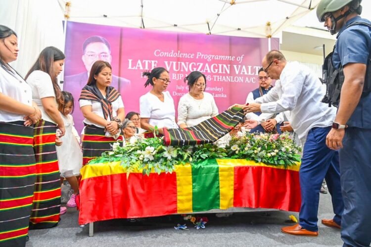 Manipur CM attends BJP MLA Valte’s last rites, regrets not being by his side during 2023 attack