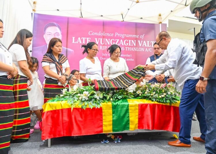 Manipur CM attends BJP MLA Valte’s last rites, regrets not being by his side during 2023 attack