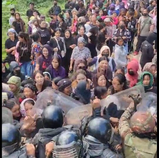 Security forces avert clash by preventing mob from entering a locality in Manipur