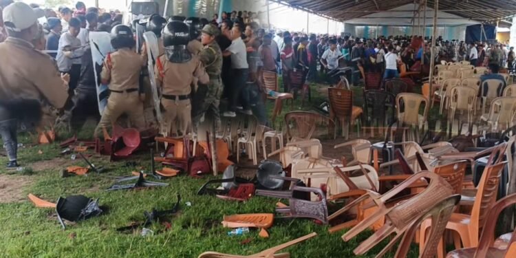 7 police personnel injured in Hima Langrin violence