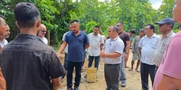 Joint inspection carried out after quality complaints of Kherapara–Diganggre road