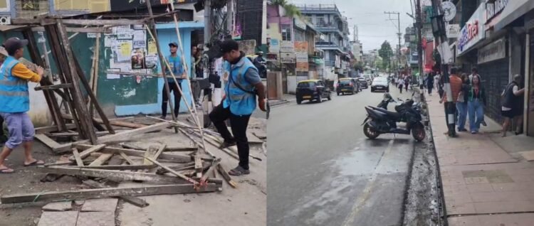 SMB evicts hawkers in Laitumkhrah as Govt deadline expires