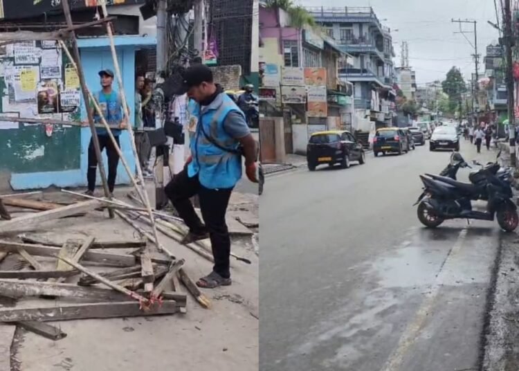 SMB evicts hawkers in Laitumkhrah as Govt deadline expires