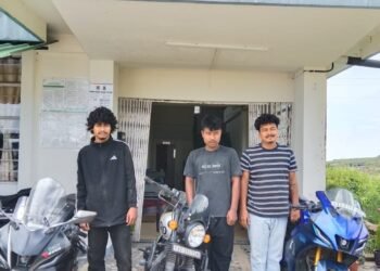 Meghalaya police nab 3 Assam bike thieves in Weiloi
