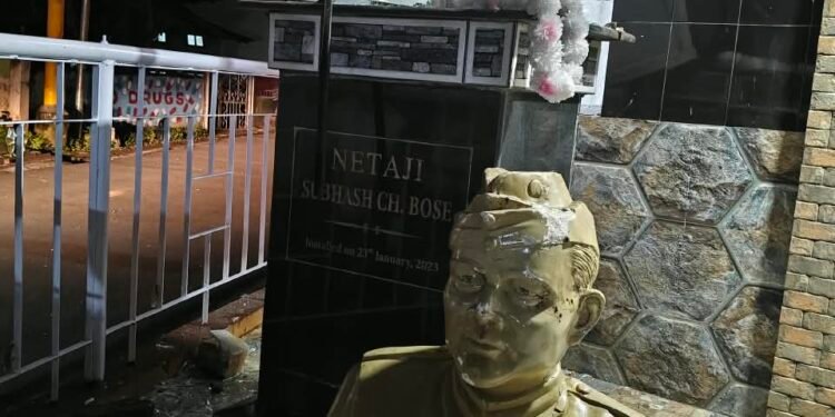 Netaji statue desecrated during Aug 19 violence to be restored
