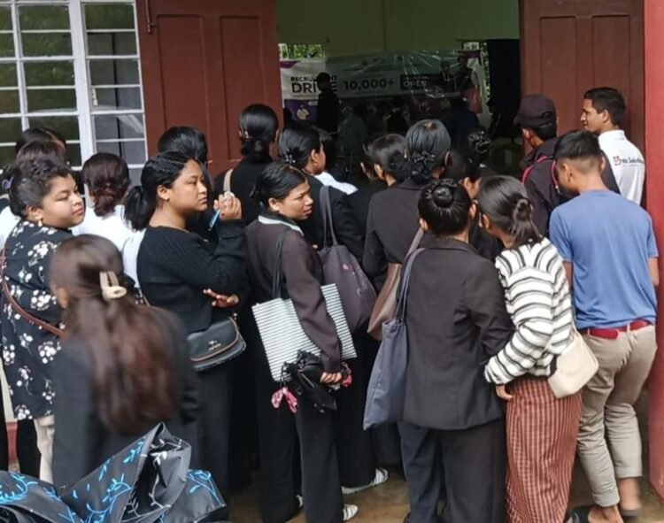 Recruitment drives draw large turnout of youth across Meghalaya