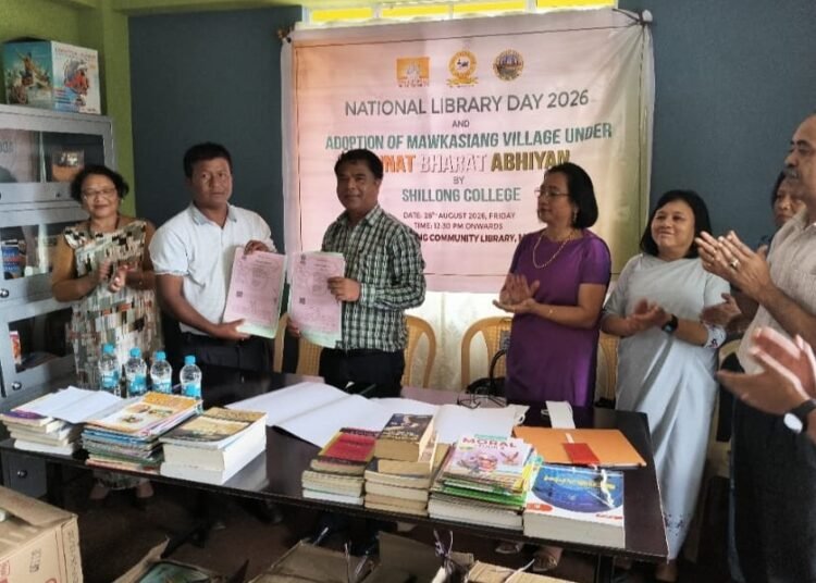 Shillong College adopts Mawkasiang village, donates books on National Library Day
