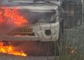 Shree Cement hired pickup torched in EJH