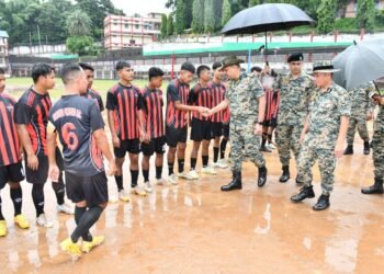 Spandan District-Level Senior Men’s Football Tournament kicks off in Tura