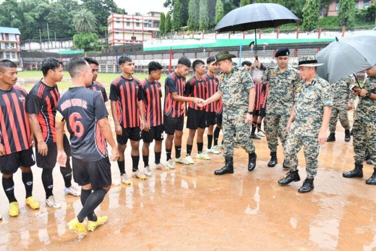 Spandan District-Level Senior Men’s Football Tournament kicks off in Tura