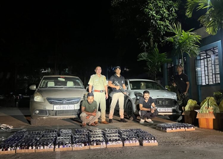 2 held, cough syrup bottles seized