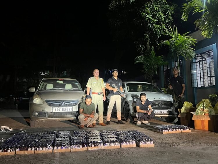 2 held, cough syrup bottles seized