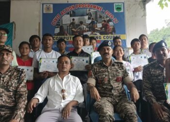 14 students complete CRPF-backed computer course in Nongpoh