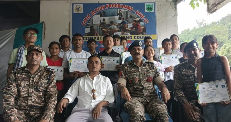 14 students complete CRPF-backed computer course in Nongpoh