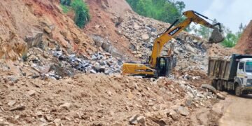 Garo group flags illegal boulder excavation on NH-217, seeks probe