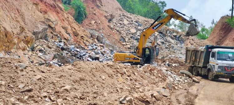 Garo group flags illegal boulder excavation on NH-217, seeks probe