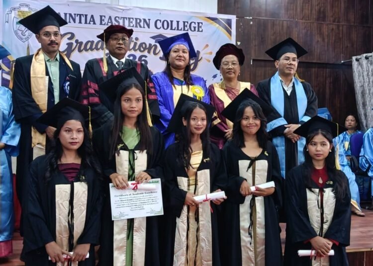 Jaintia Eastern College felicitates meritorious students on Graduation Day