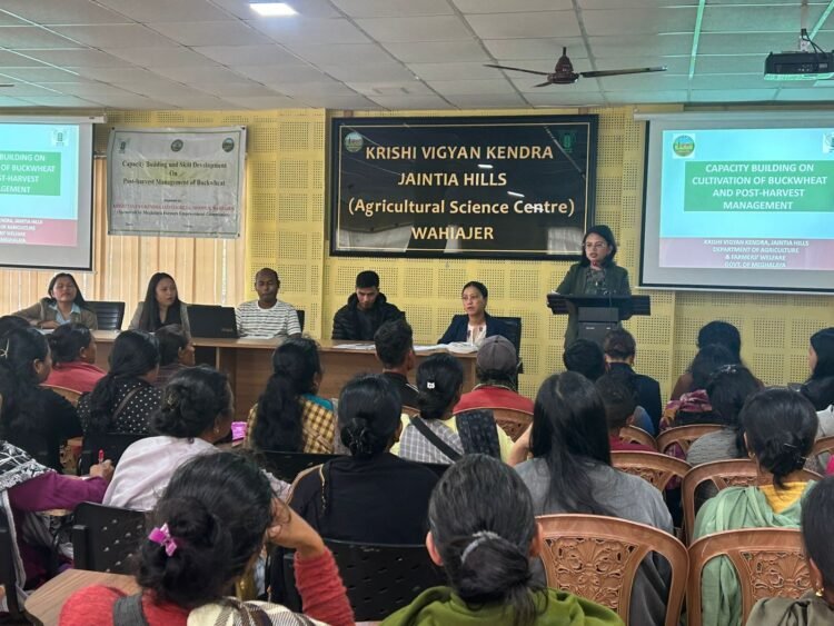 KVK Jaintia Hills holds training on post-harvest management of buckwheat