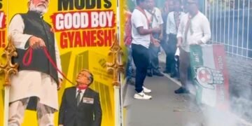 Cong burns CEC effigy in Shillong, demands removal over SIR ‘irregularities’