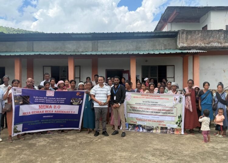 MRMA 2.0 campaign promotes Eri, Muga sericulture in Ri-Bhoi