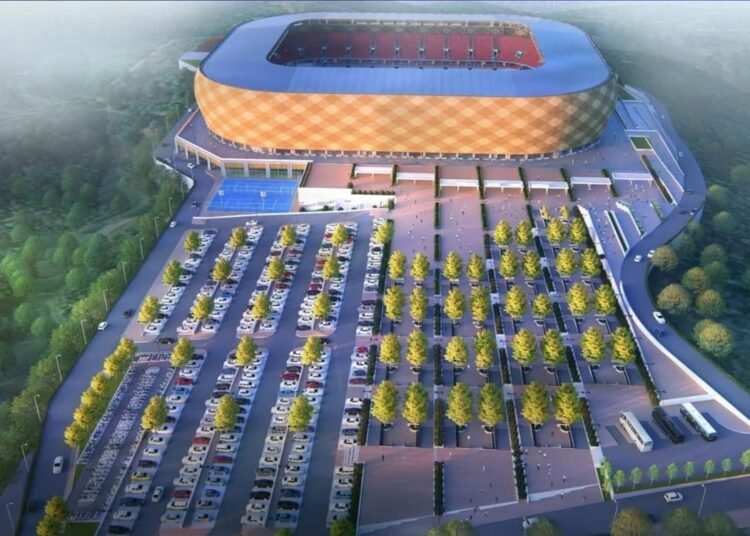 Wailad inspects progress of Mawkhanu Football Stadium