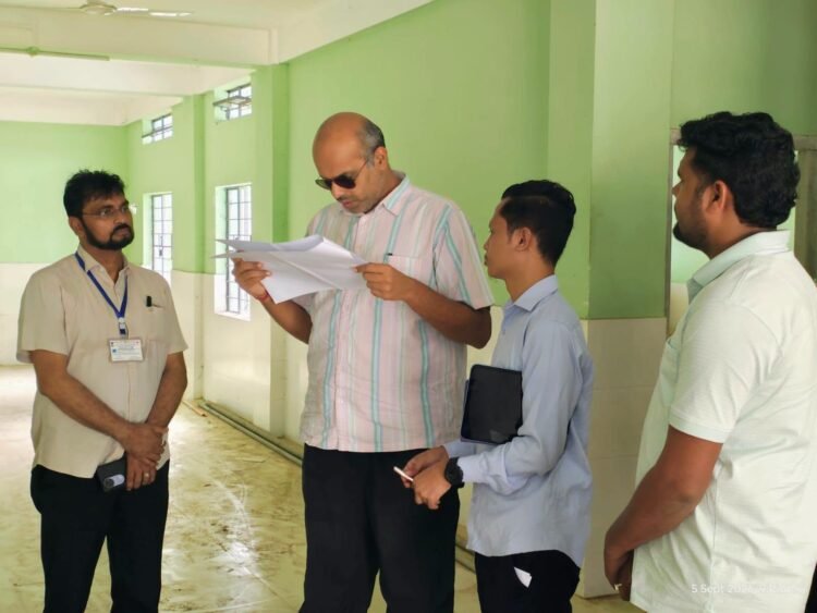 NHM MD reviews healthcare services in Mahendraganj