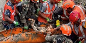 Two workers rescued alive from tunnel in Nepal 9 days after flash floods