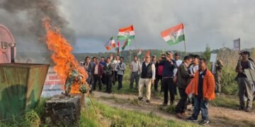 District Congress units stage rallies in Mawkyrwat, Jowai demanding CEC’s arrest over ‘vote theft’