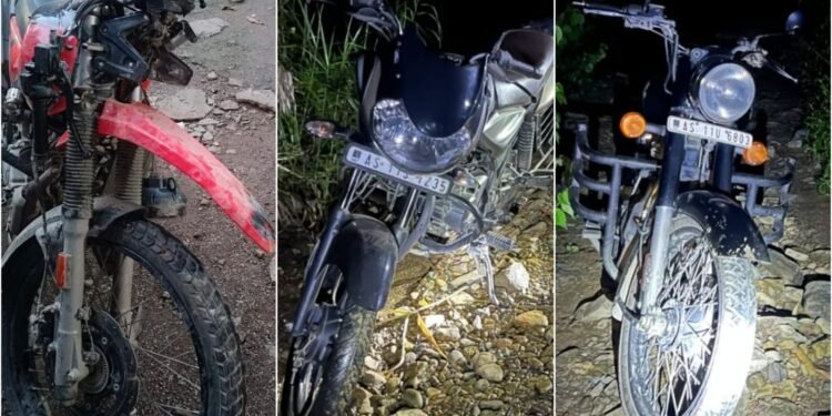 Three stolen bikes bound for Bangladesh recovered in East Jaintia Hills