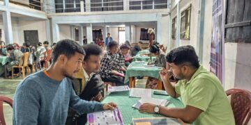 Over 1100 youths register at West Jaintia recruitment drive
