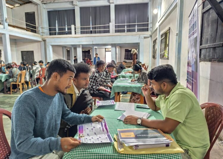 Over 1100 youths register at West Jaintia recruitment drive