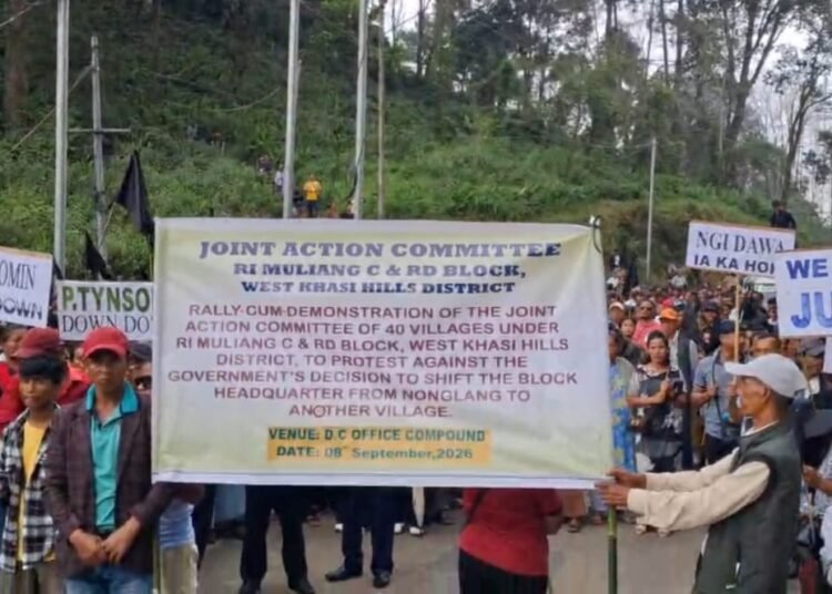 Ri Muliang residents protest move to shift block office to Tynghor