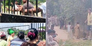 Tension at Maikhuli as Assam group blocks road, clashes with locals