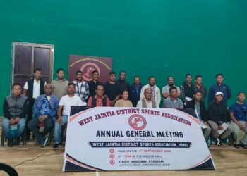 West Jaintia District Sports Association elects new office bearers