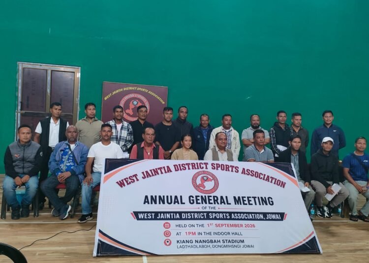 West Jaintia District Sports Association elects new office bearers
