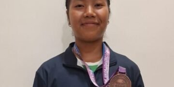 Tusame wins another medal for Meghalaya at East Zone Junior Athletics