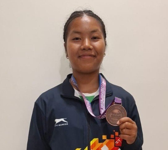 Tusame wins another medal for Meghalaya at East Zone Junior Athletics