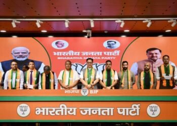 BJP pulls off coup, 8 UDP MLAs join saffron party