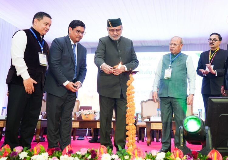 VP notes Meghalaya’s high growth rate as he lays base for 5 infra projects