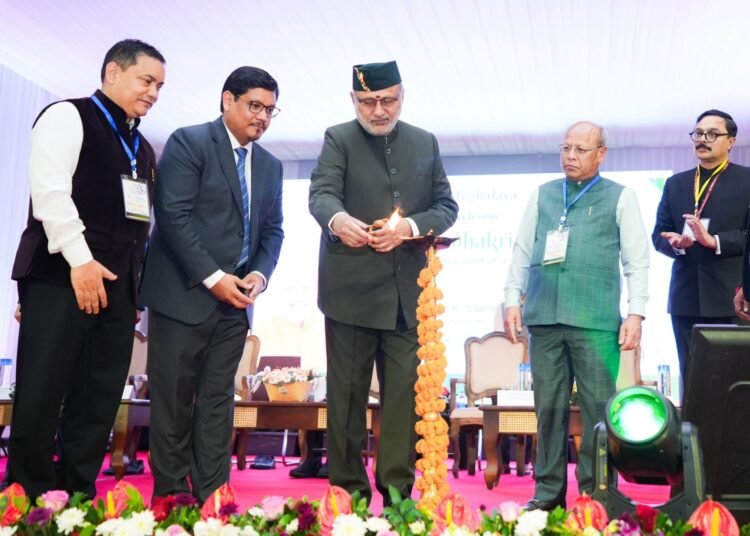 VP notes Meghalaya’s high growth rate as he lays base for 5 infra projects