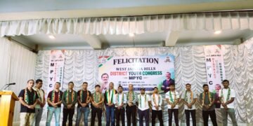 Youth Congress felicitates new WJH leaders